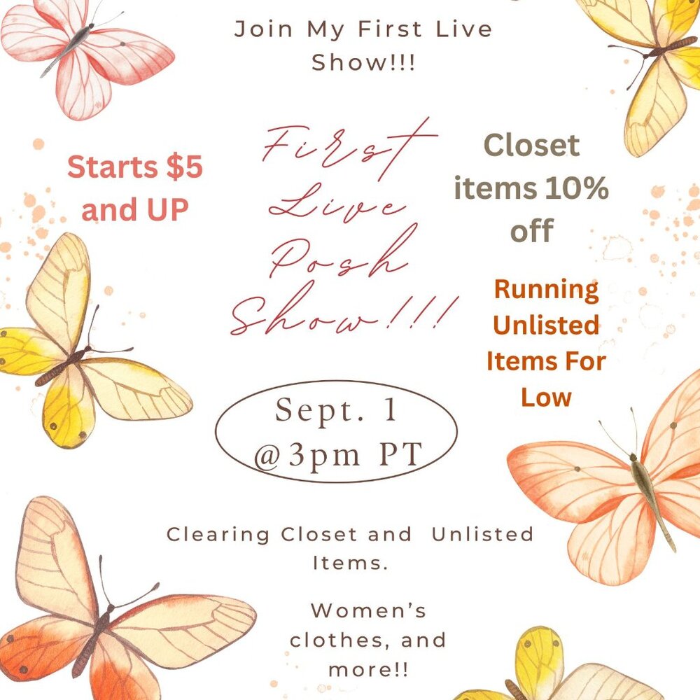First Live Show Notification!!!! Flash Sale!!